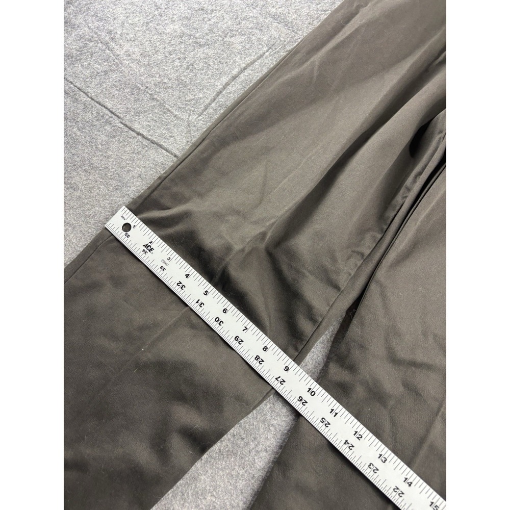 VTG Lands' End Womens 6R (26x31) Brown Pleated Dress Pants USA Old Money Classy - Picture 2 of 9